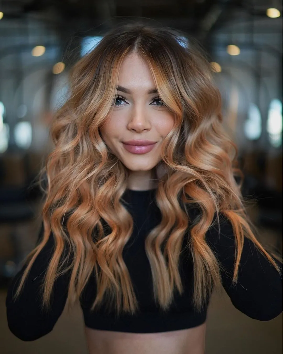 peachy-balayage-for-skin-with-warm-undertones