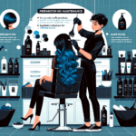 Blue Black Hair Color Preparation and Maintenance