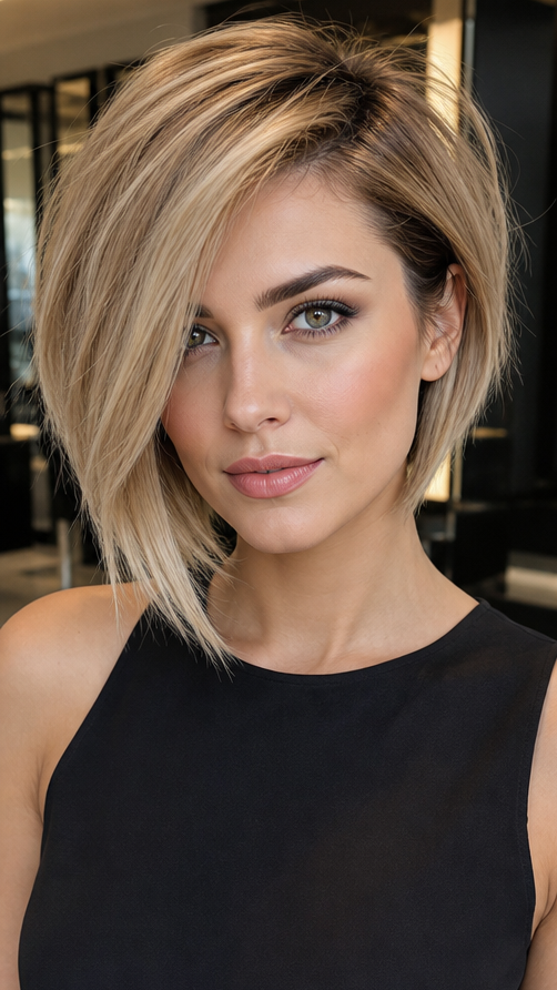 35 Long Layered Bob Haircuts to Transform Your Look Champagne Beige Blonde Hair