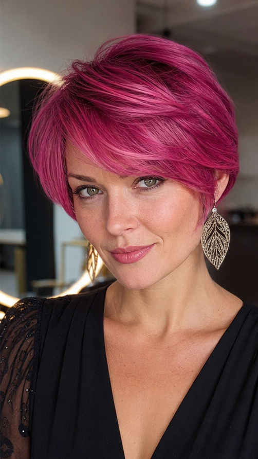 Radiant Magenta Berry Hair