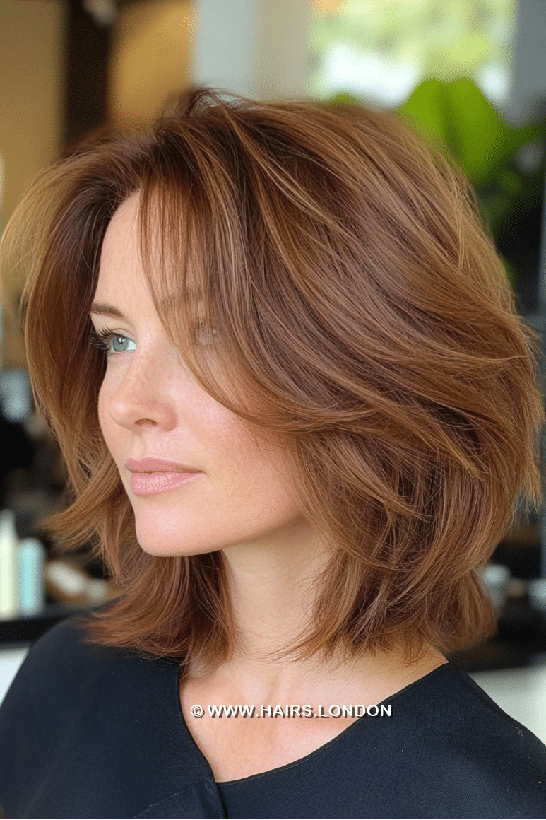 Warm Auburn Brown Hair