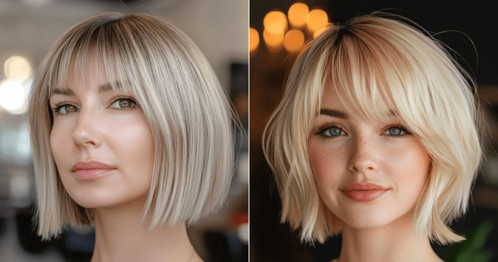 31 Edgy JawLength Choppy Bob with Bangs for a Cool, Modern Style