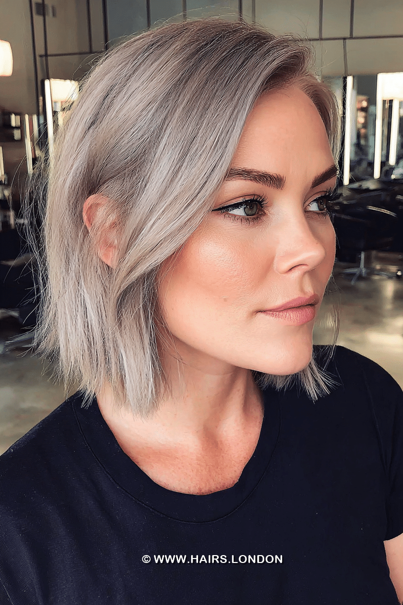 Cool Ash Silver Blonde Hair