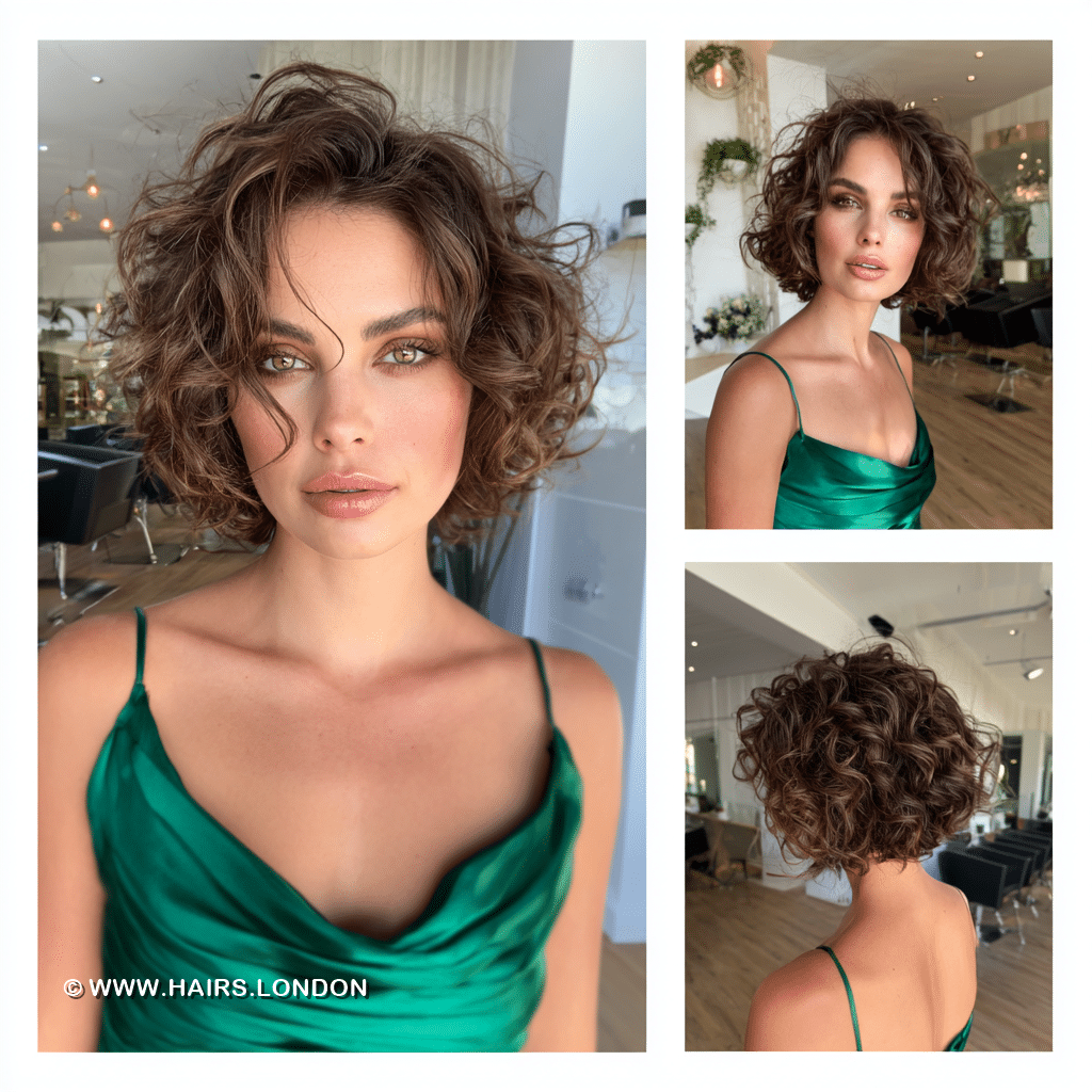 Rich Chocolate Brown Curls Hair