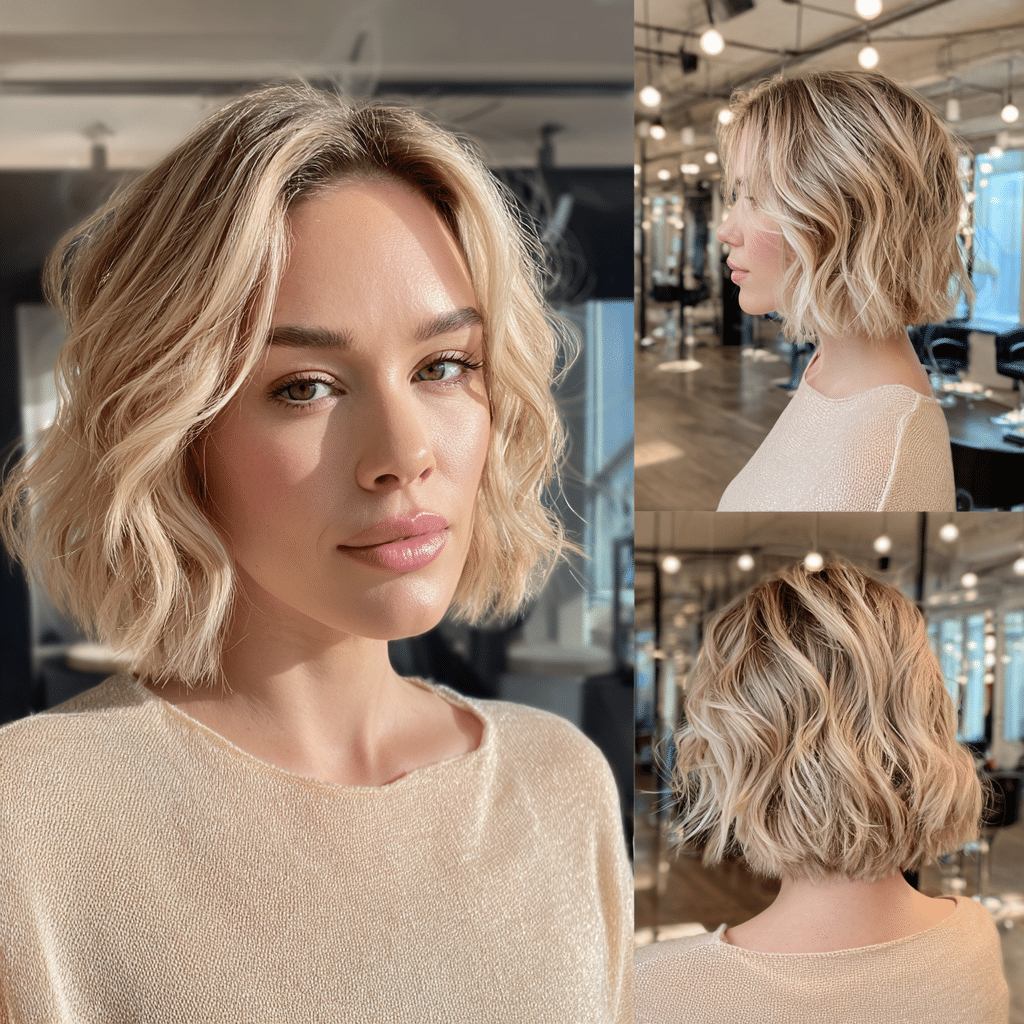 Soft Champagne Blonde Hair