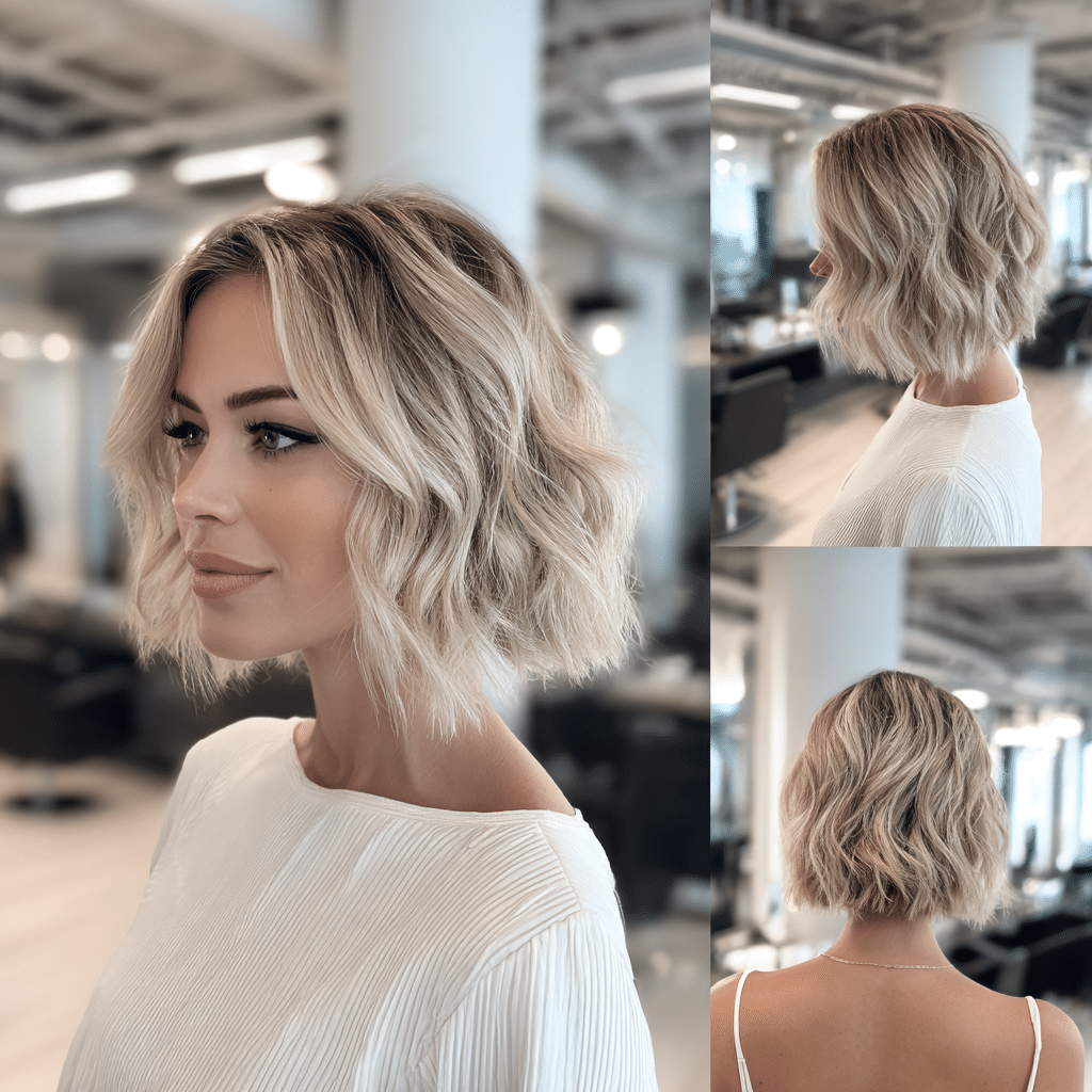 Soft Beige Blonde Balayage Hair