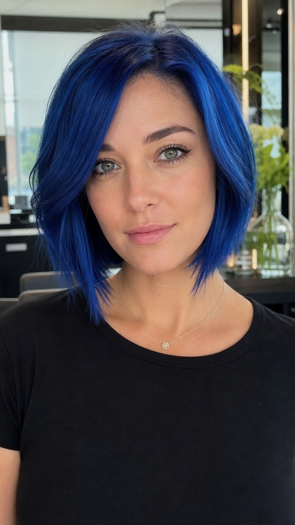 Sapphire Electric Blue Hair