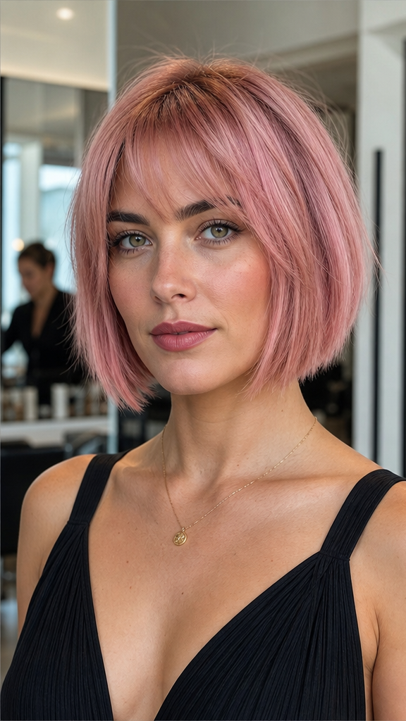 Rose Quartz Blush Hair