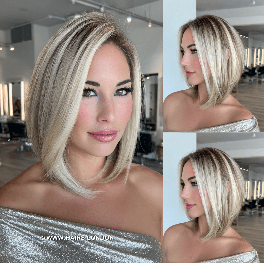 Creamy Platinum Blonde Hair