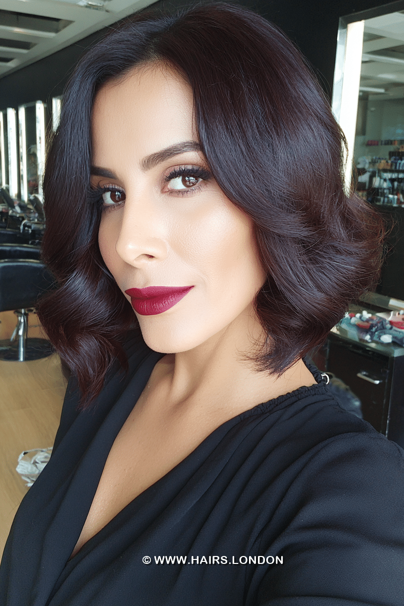 Dark Cherry Chocolate Hair