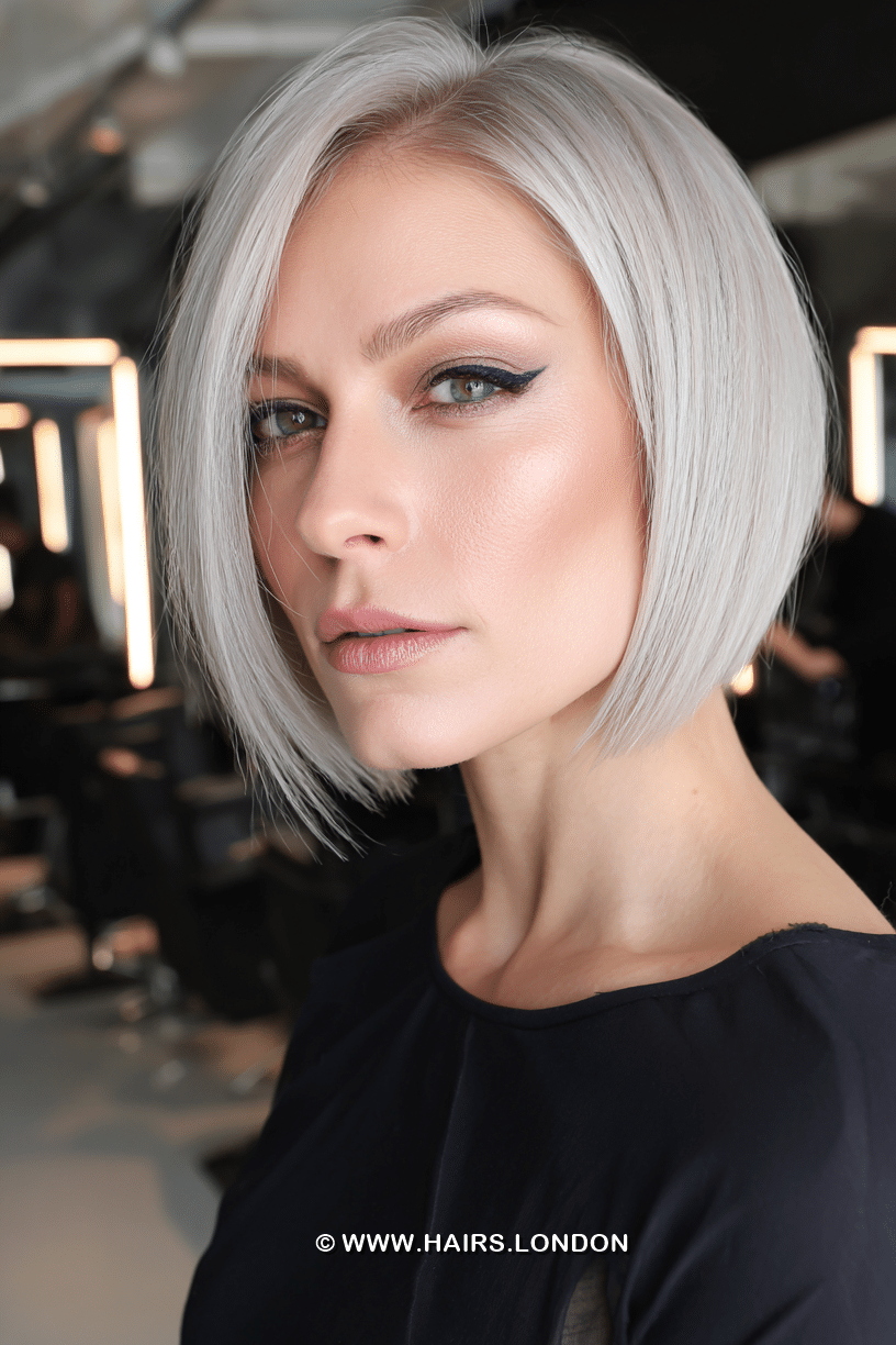 Icy Silver Platinum Blonde Hair