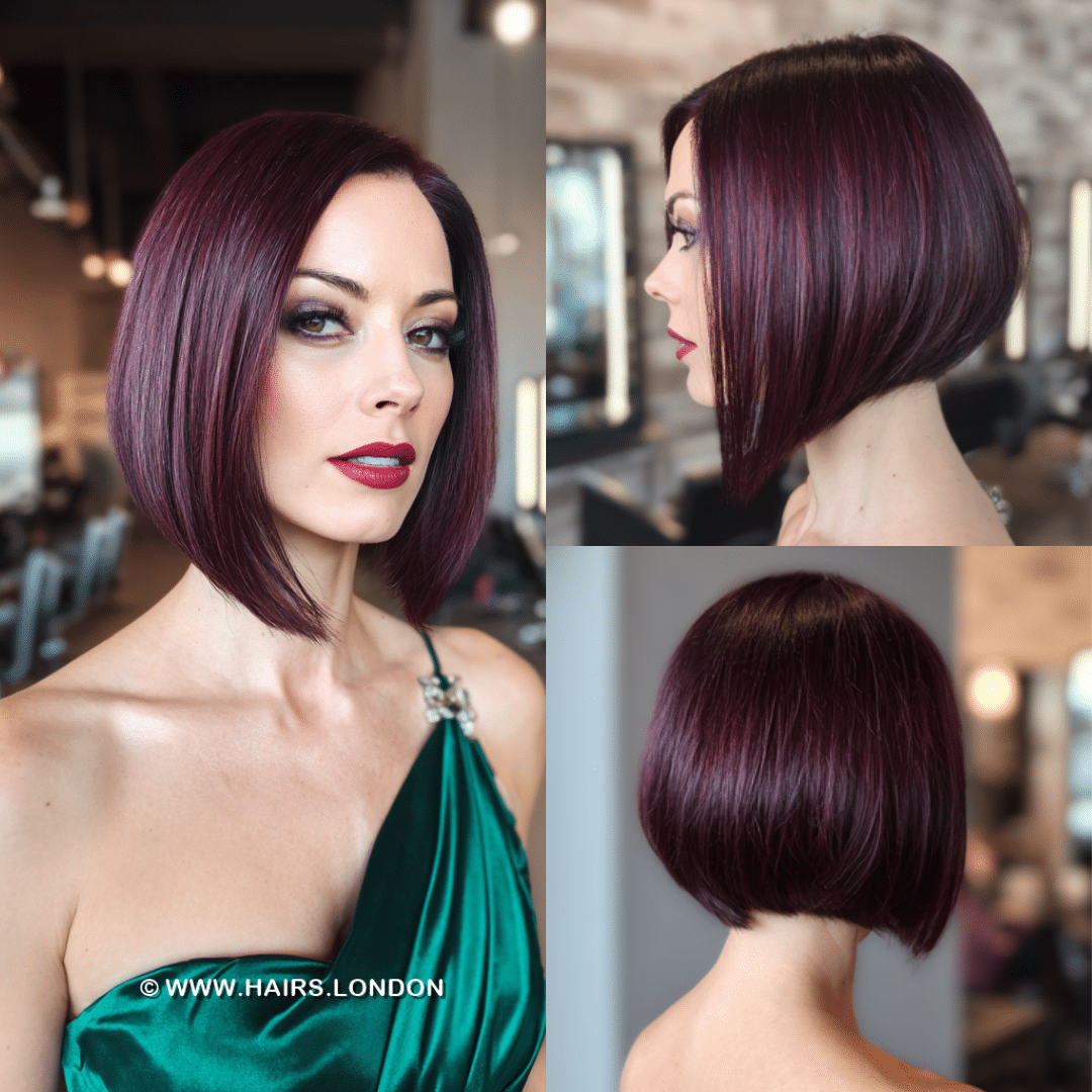 Deep Wine Burgundy Hair