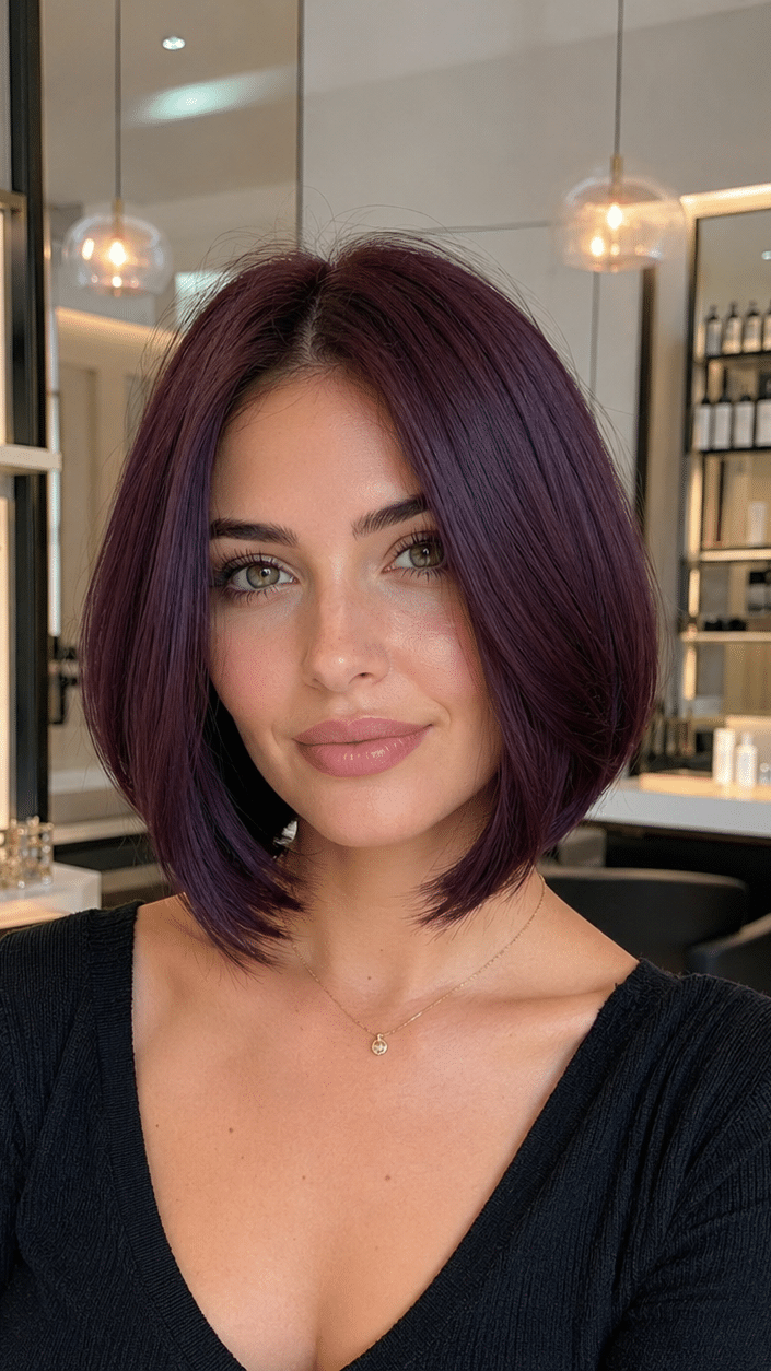 Midnight Plum Velvet Hair