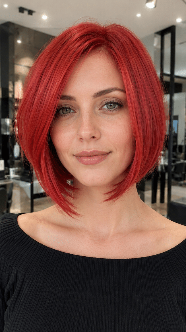 Crimson Cherry Glow Hair
