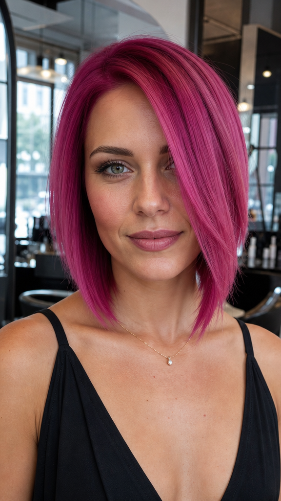 Vibrant Fuchsia Orchid Hair