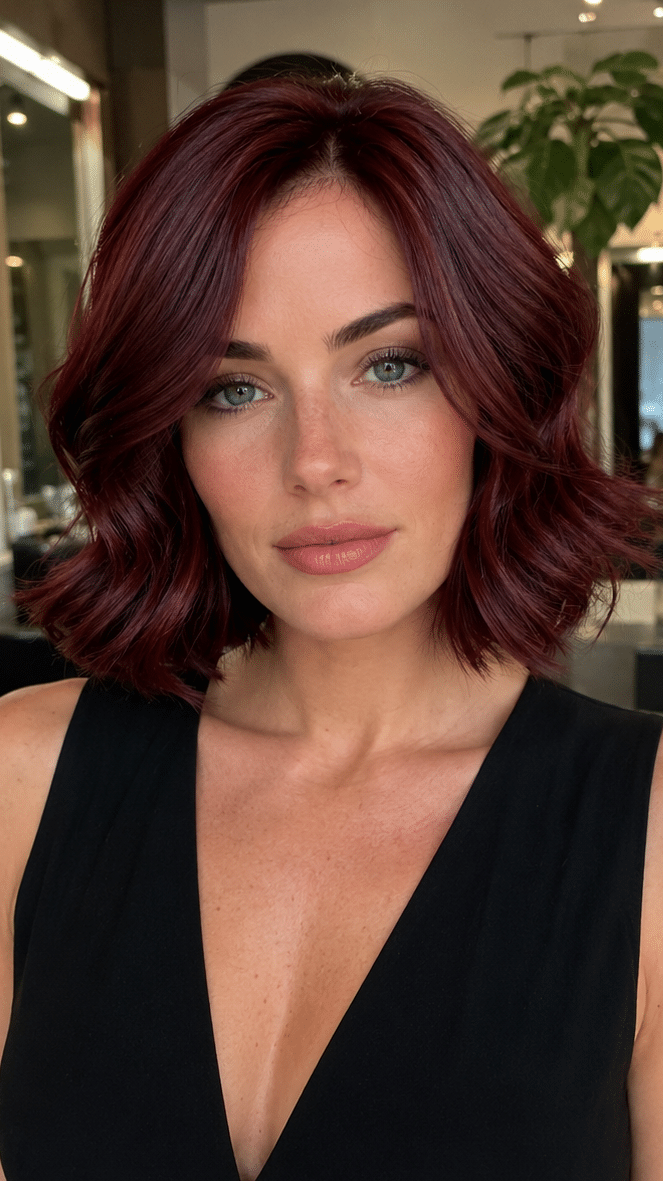 Burgundy Velvet Hair
