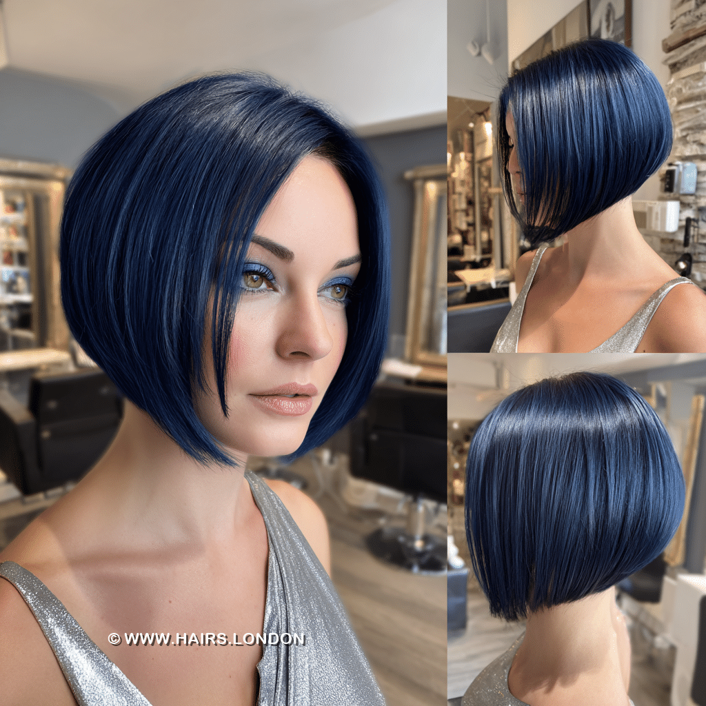Midnight Sapphire Blue Hair