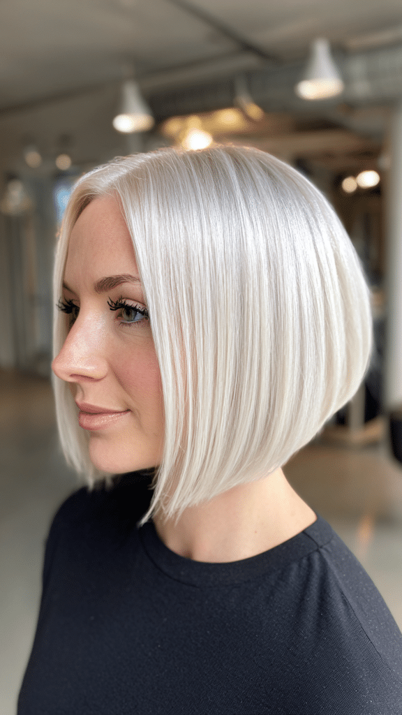 Icy Platinum Blonde Hair
