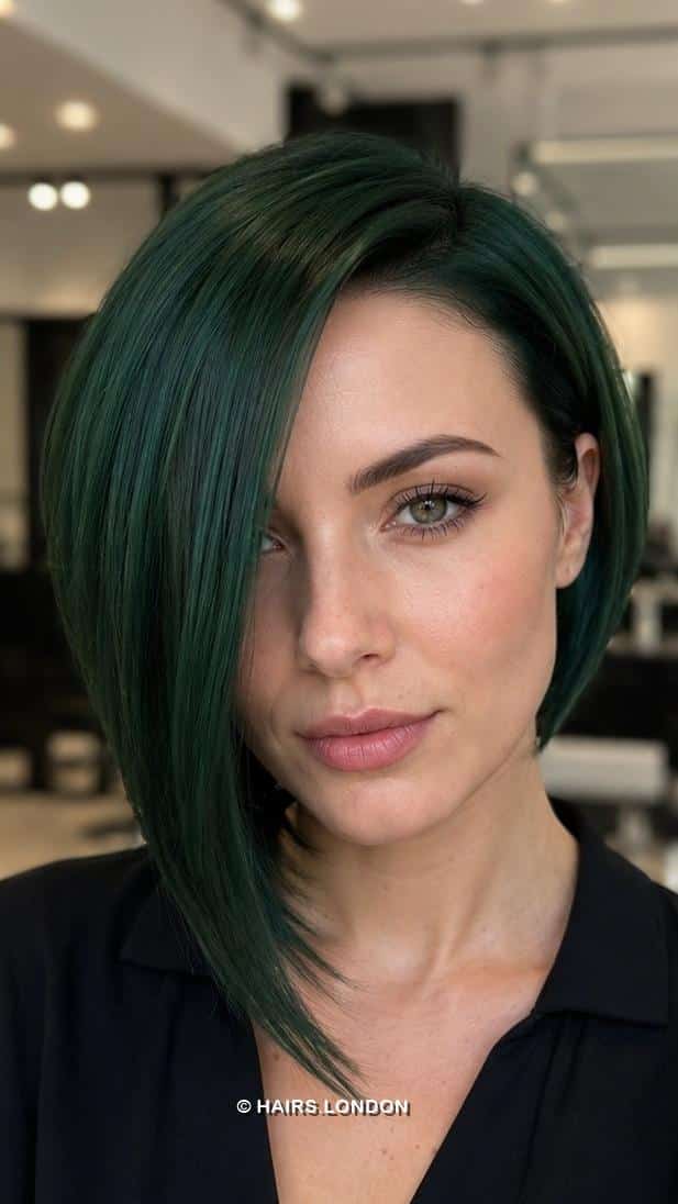 Midnight Emerald Hair