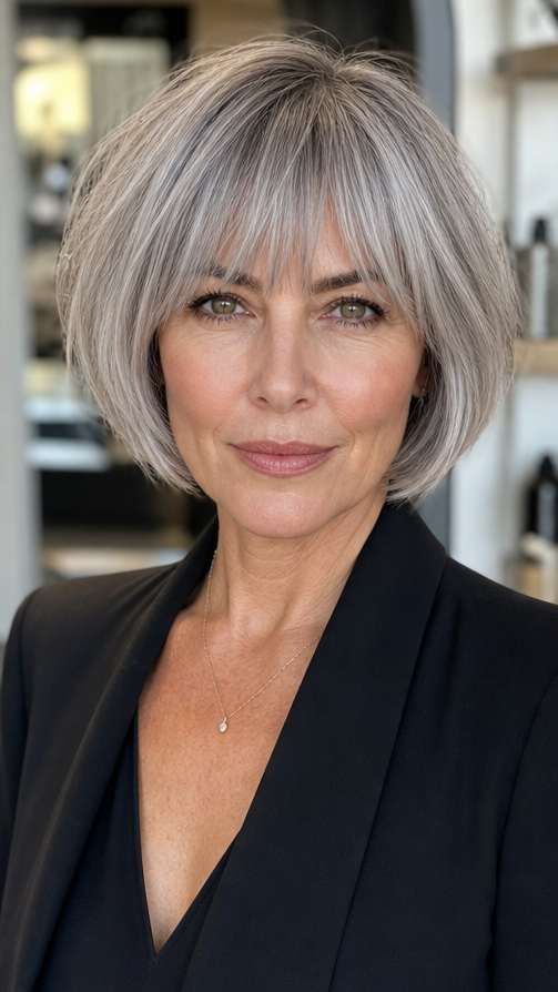 Silver Mist Pearl Hair