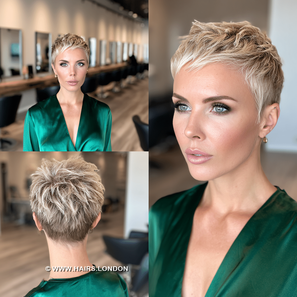 Dusty Lavender Pixie Hair