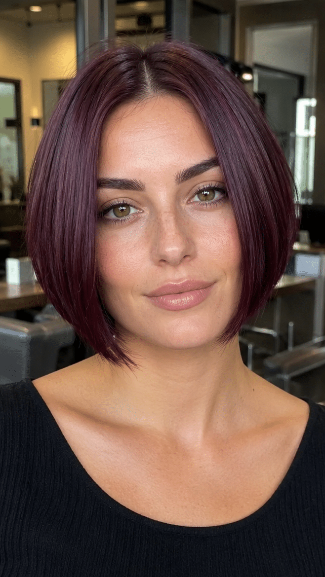 Deep Plum Velvet Hair