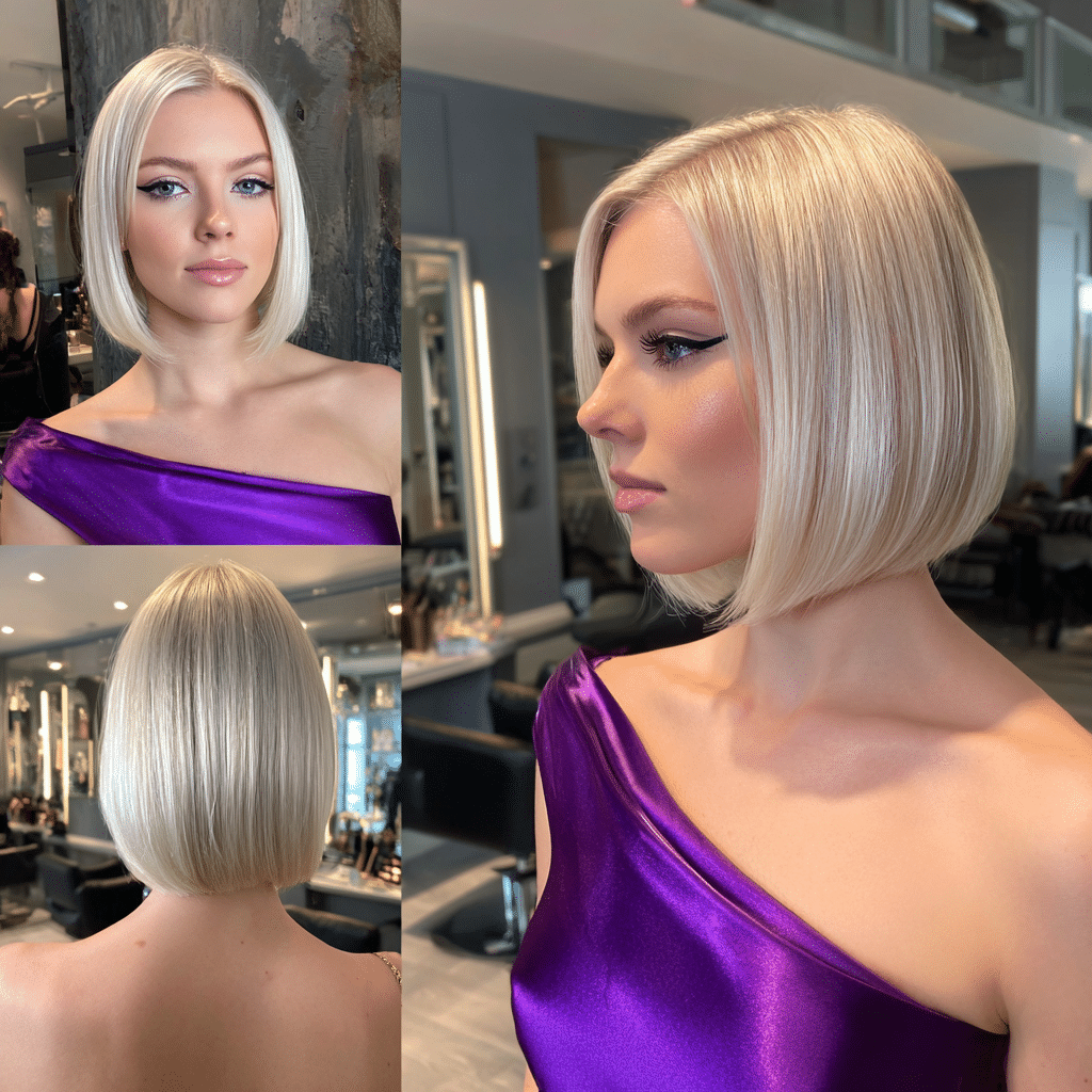 Icy Platinum Blonde Hair