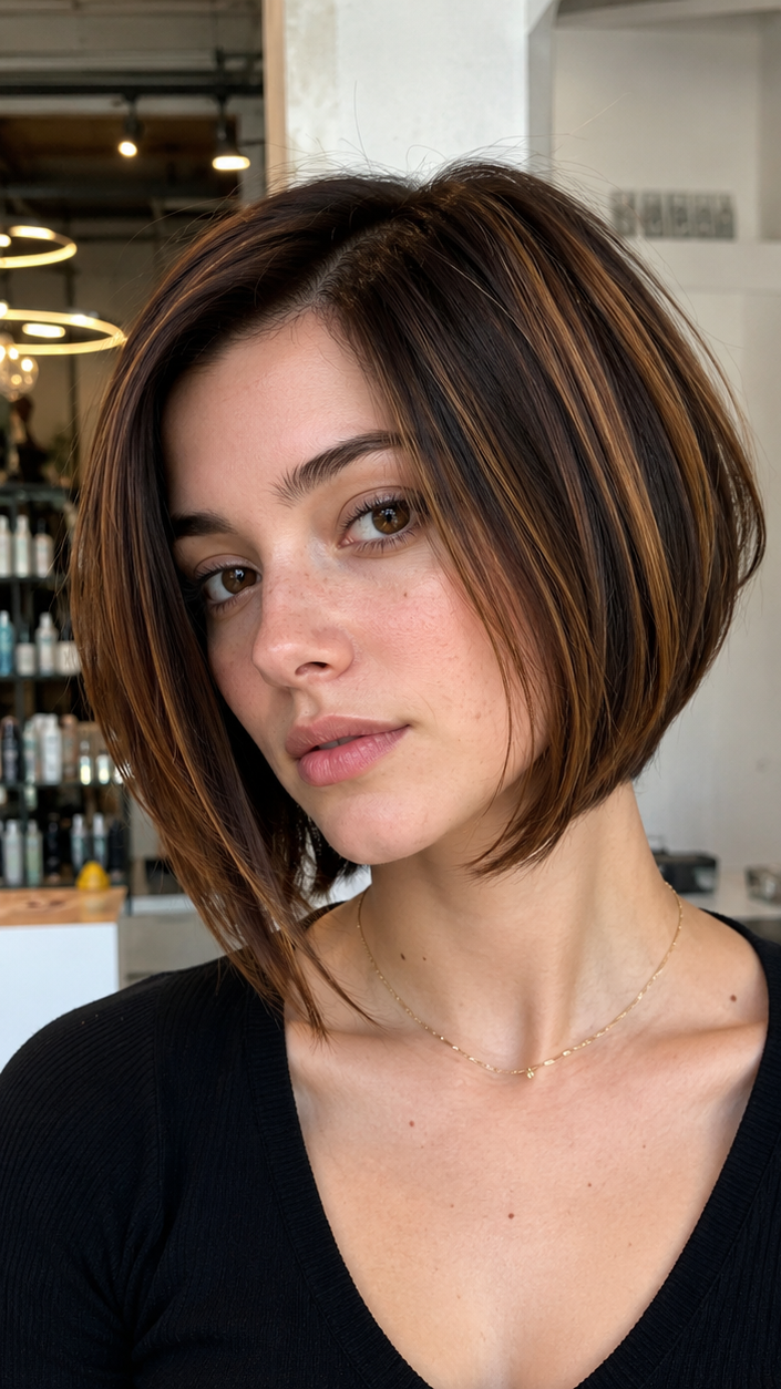 38 Top Graduated Bob Haircuts to Elevate Your Look in 2026 Cinnamon Mocha Balayage Hair