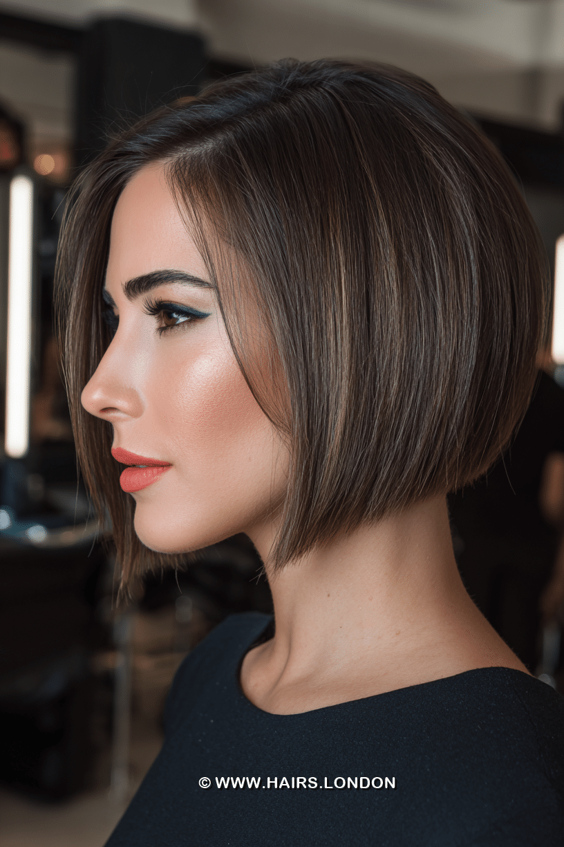 Rich Mocha Brunette Bob Hair