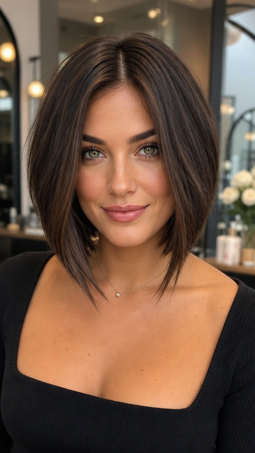 39 Fabulous Graduated Bob Styles for a Modern Look in 2026 Rich Espresso Brunette Hair