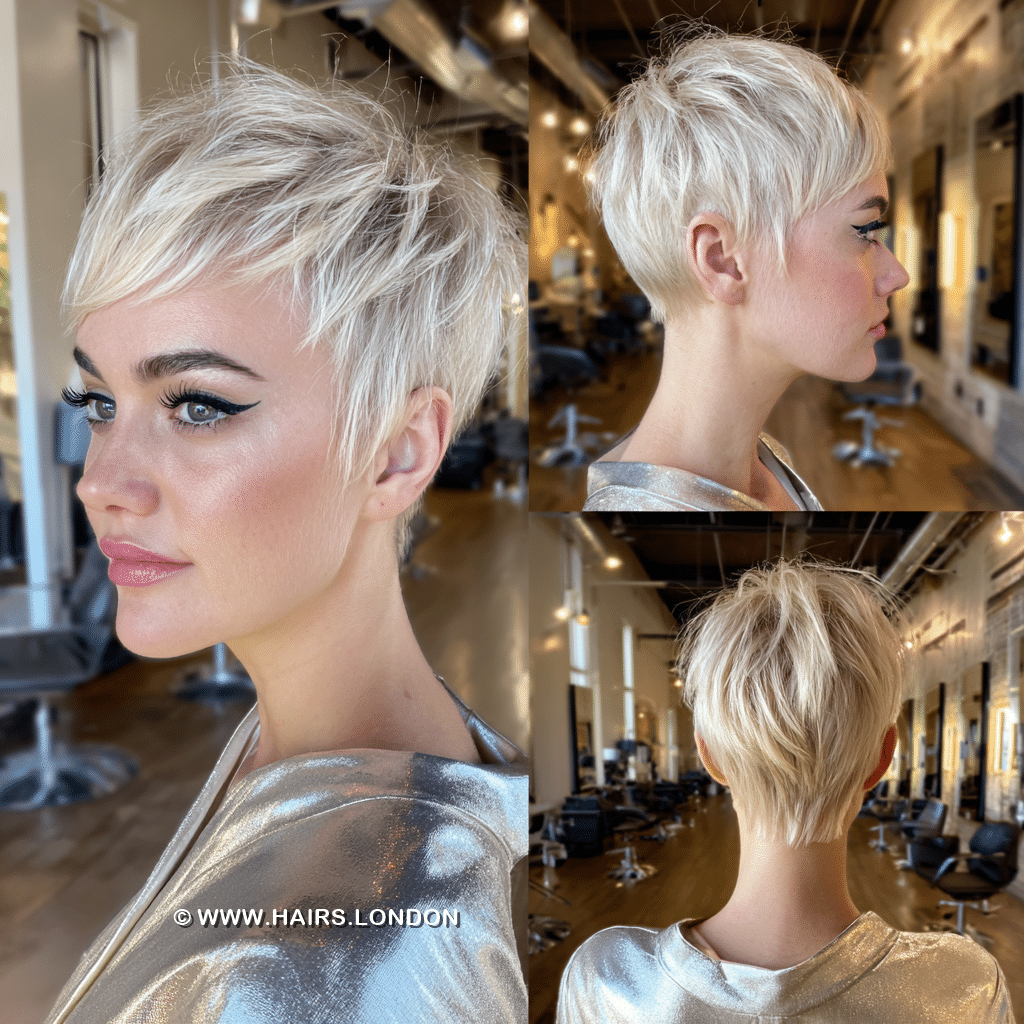 Icy Platinum Blonde Hair