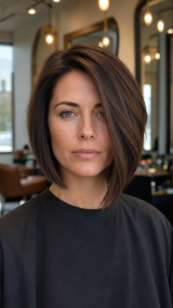 39 Stylish Inverted Bob Hairstyles That Are a Cut Above Espresso Mocha Hair