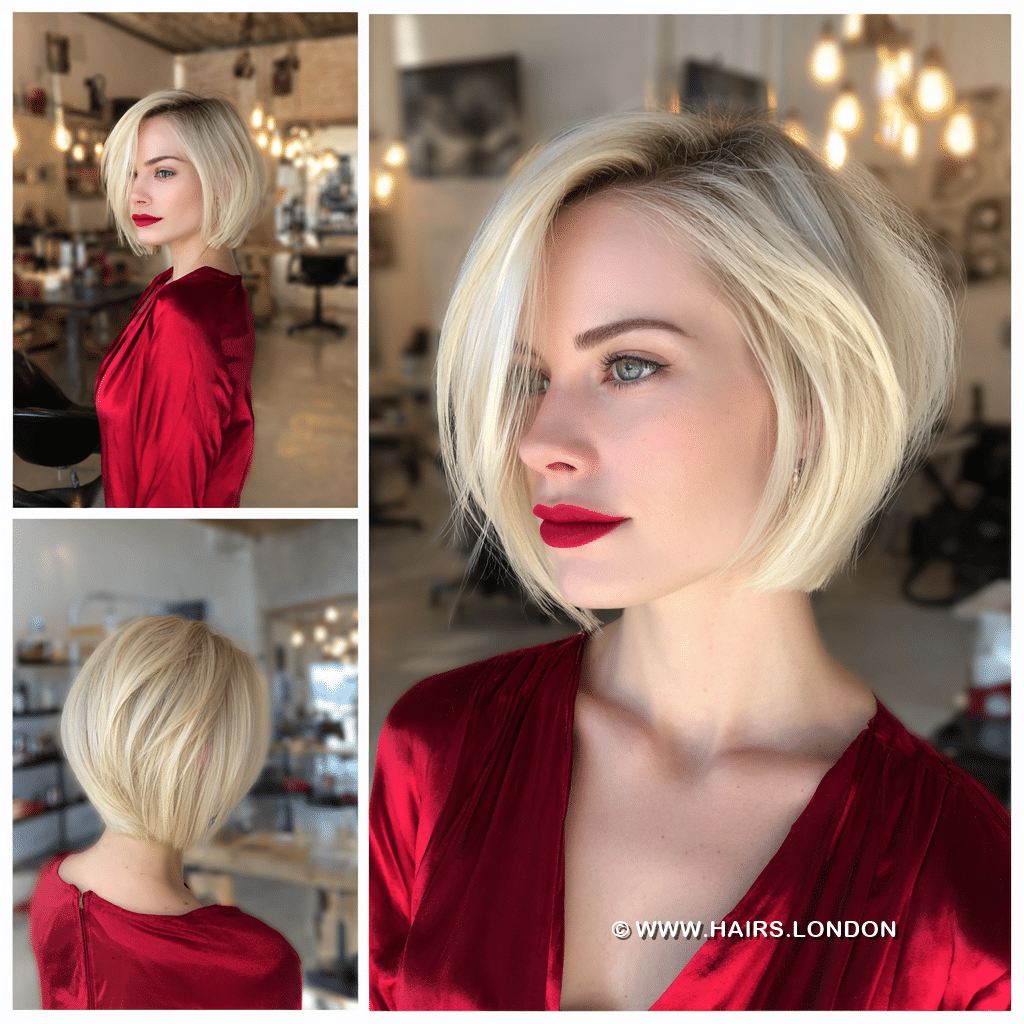 Soft Vanilla Blonde Bob Hair