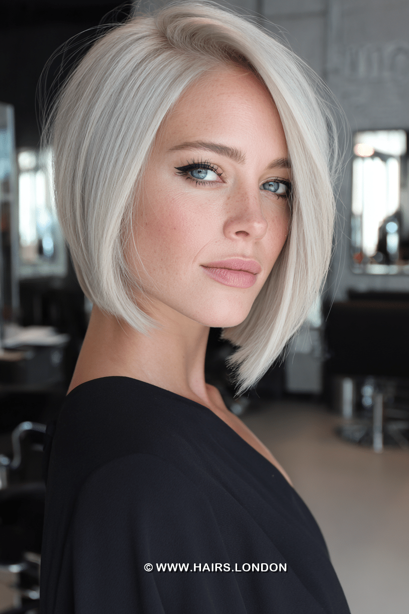 Silky Arctic Platinum Hair