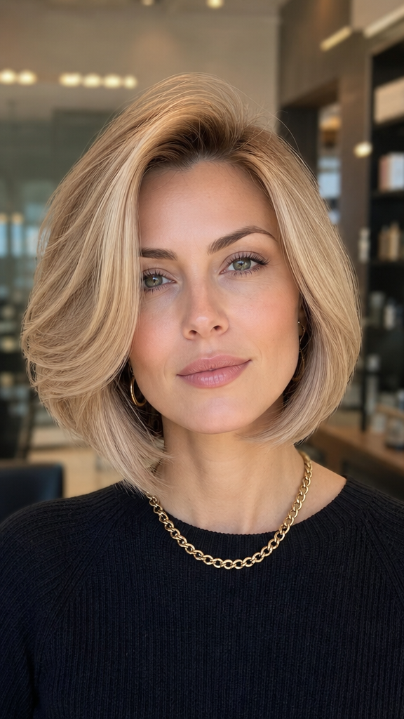 40 Stunning Bixie Haircut Trends Taking 2026 Creamy Champagne Blonde Hair