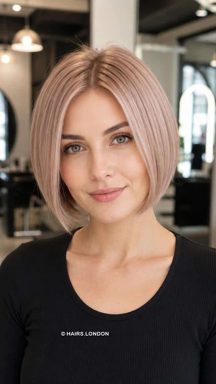 Soft Rose Champagne Hair