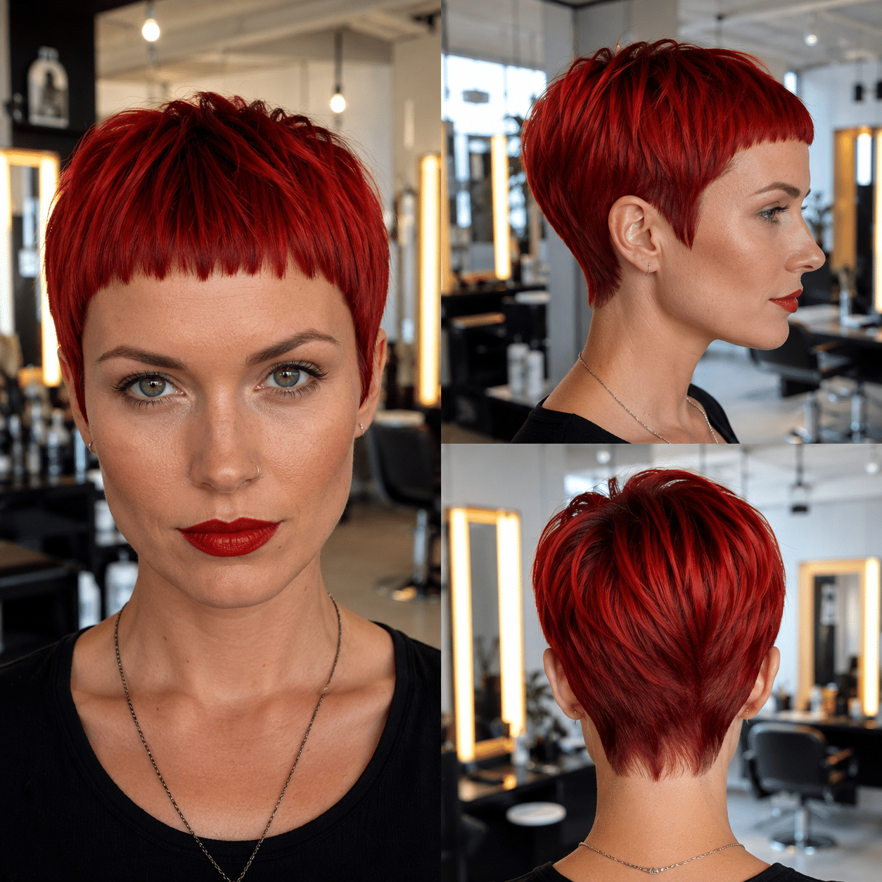 Ruby Flame Pixie Hair