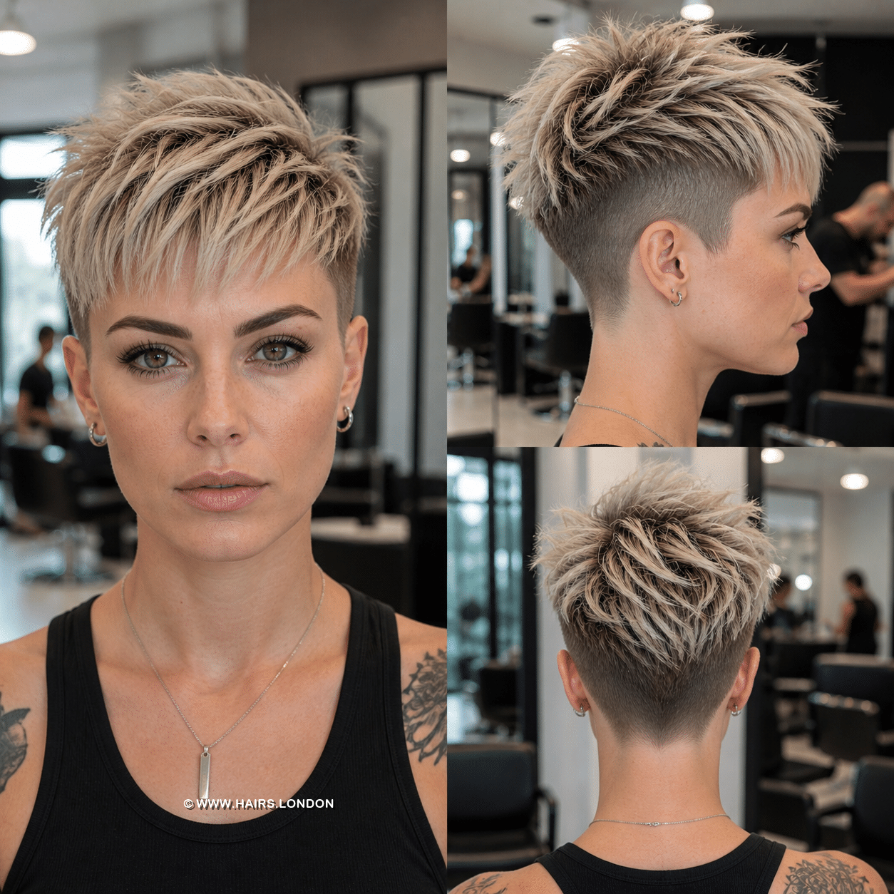 Cool Ash Blonde Pixie Hair
