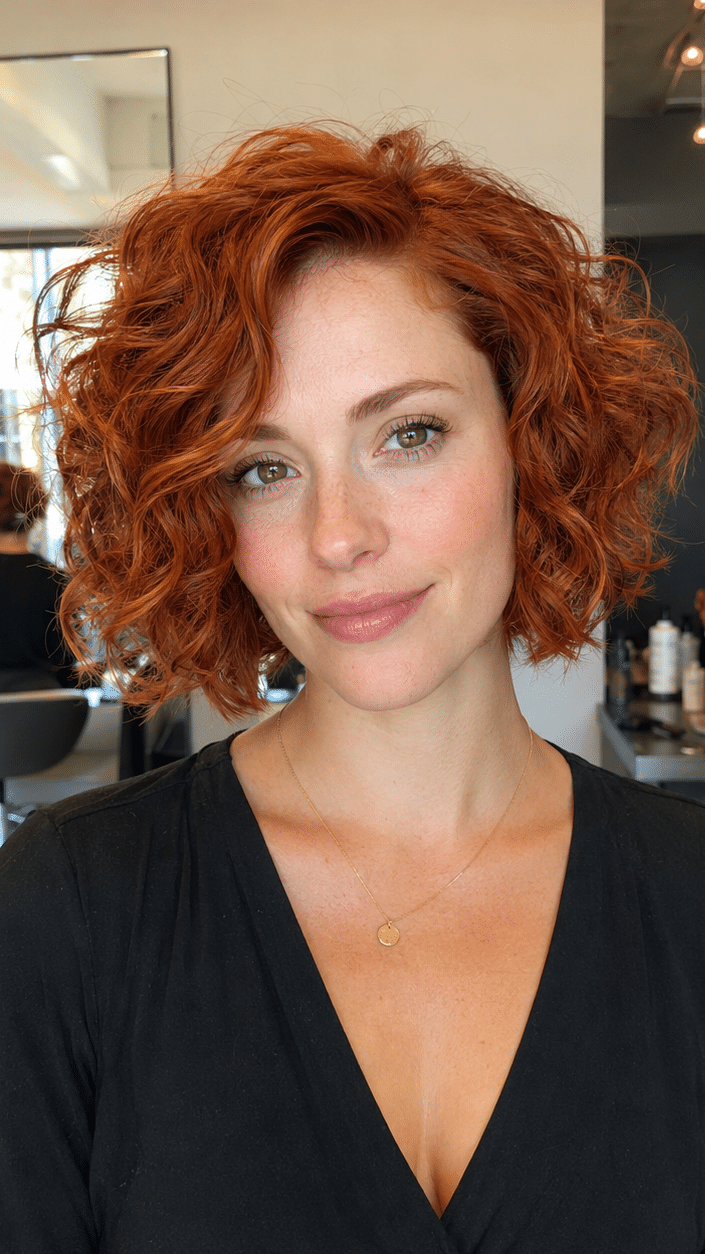 Cinnamon Copper Wave Hair