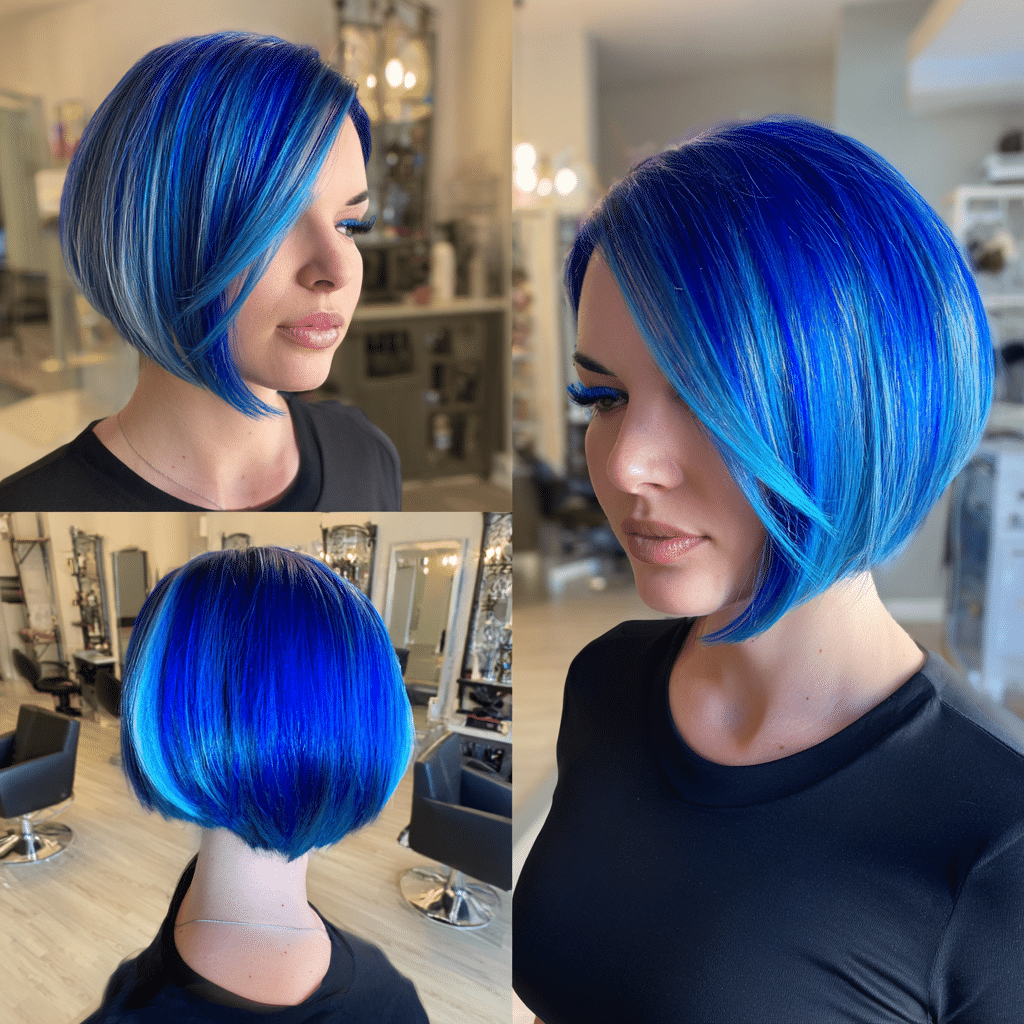 Electric Sapphire Blue Hair