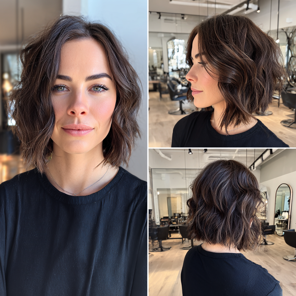Rich Chocolate Brown Waves Hair