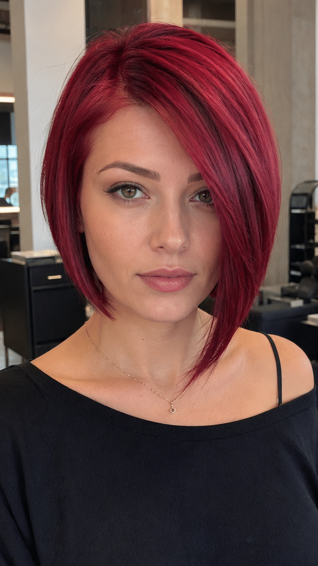 Raspberry Wine Hair