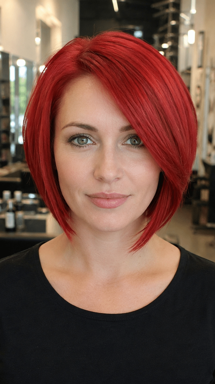 Vibrant Scarlet Red Hair