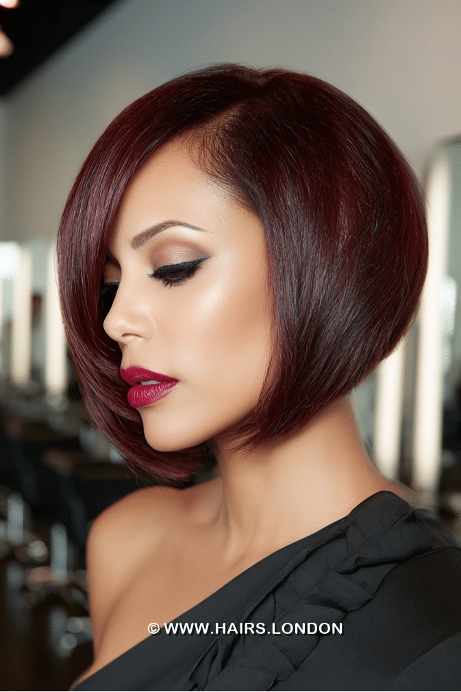Deep Burgundy Wine Hair