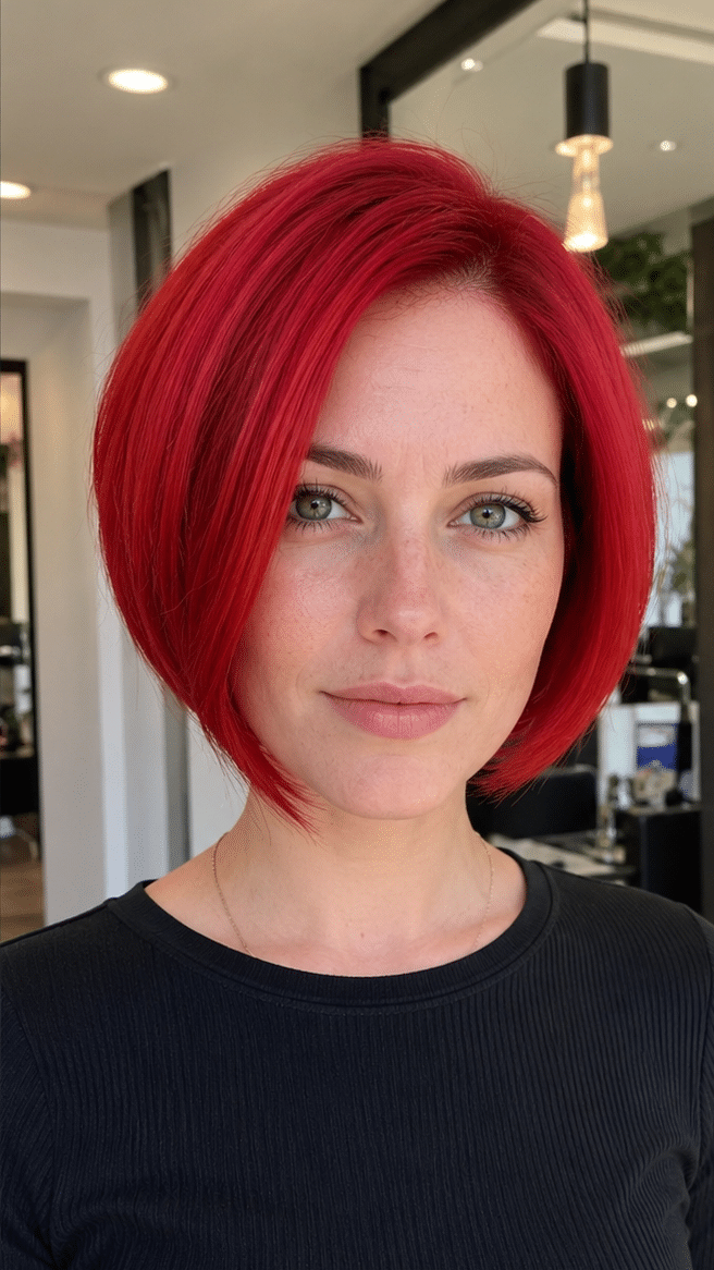 Ruby Red Elegance Hair