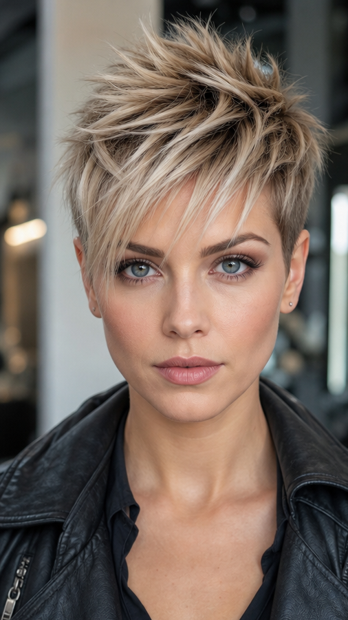 Champagne Beige Frost Hair