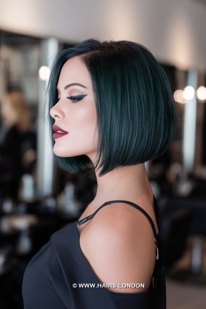 Deep Emerald Teal Hair