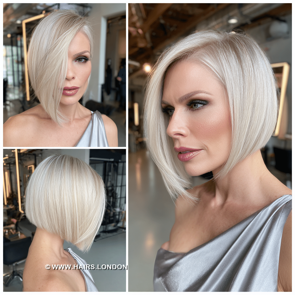 Icy Platinum Blonde Hair