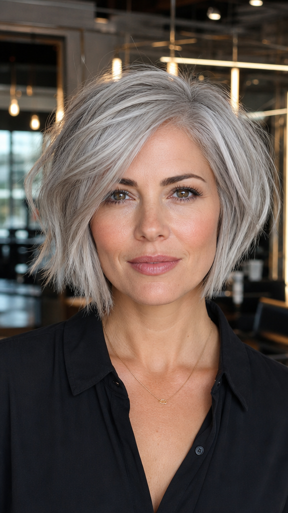 Frosted Silver Pearl Hair