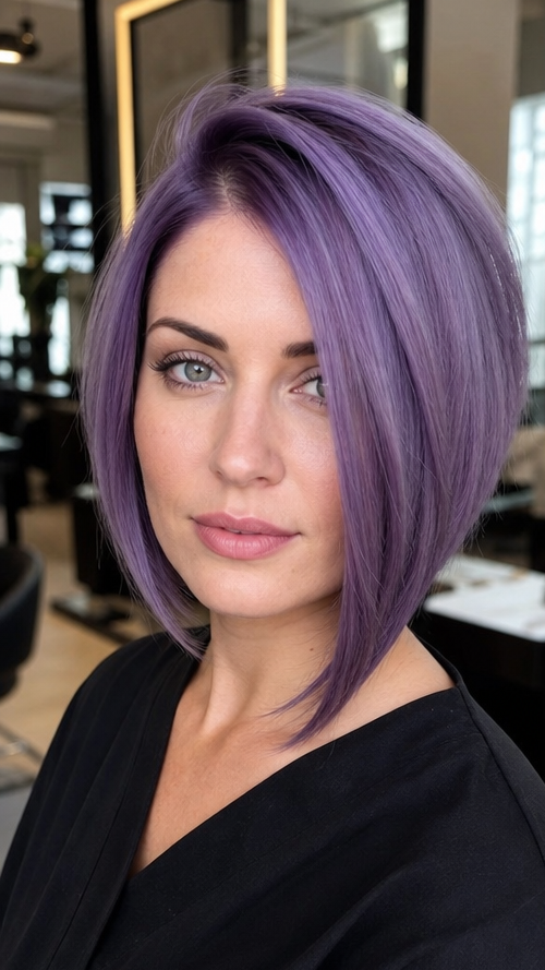 Smoky Lavender Amethyst Hair